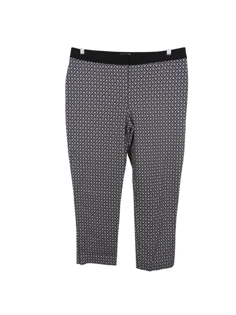 So Slimming By Chico's black, blue and white Women's ankle pants size 2.5 size 1